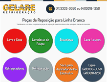 Tablet Screenshot of gelare.com.br